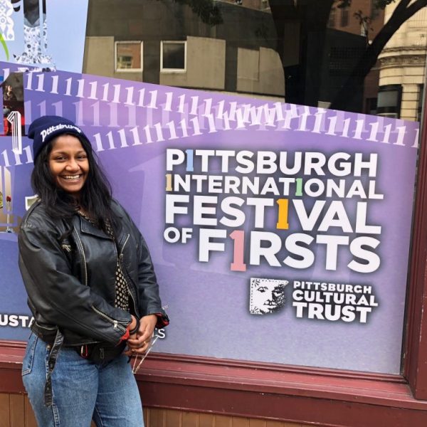 Kayani Nagarajan (Mrs Krishnan) all the way in Pittsburgh, Pennsylvania, where the show performed in the International Festival of Firsts