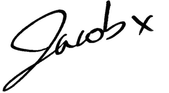 Jacob Rajan's name handwritten